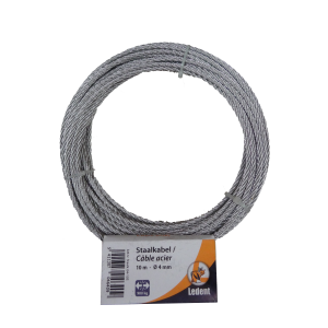 Câble acier Ø4mm L.10m maxi 900kg